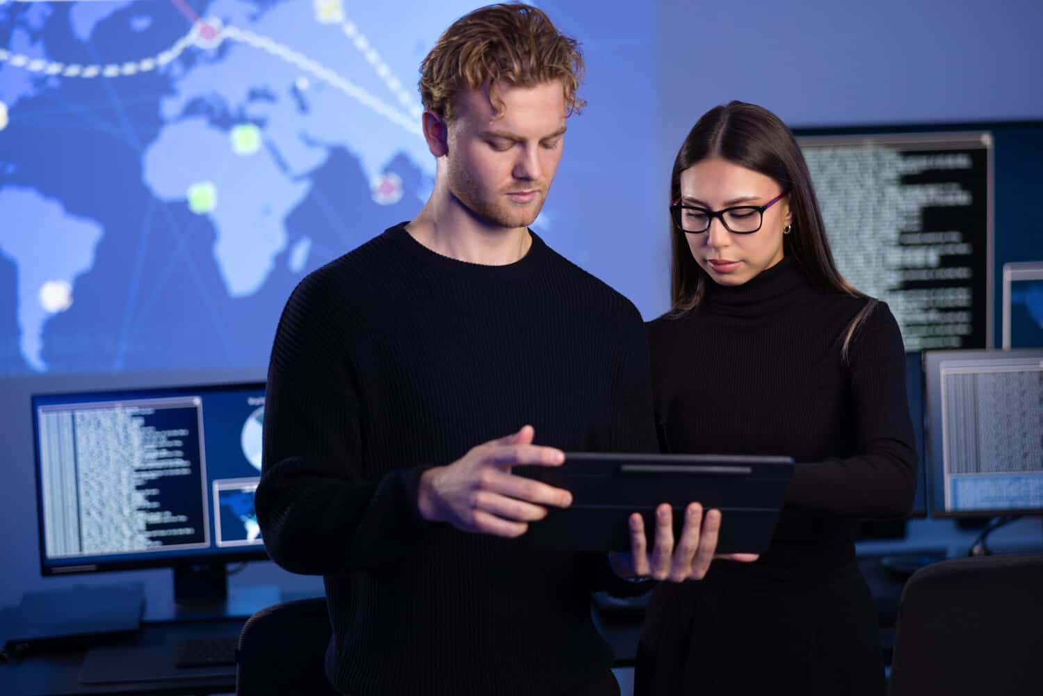 A team conducting cloud security monitoring. Businesses should understand how it works.