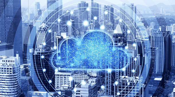 Stylised graphic of hosting infrastructure with comprehensive protection.