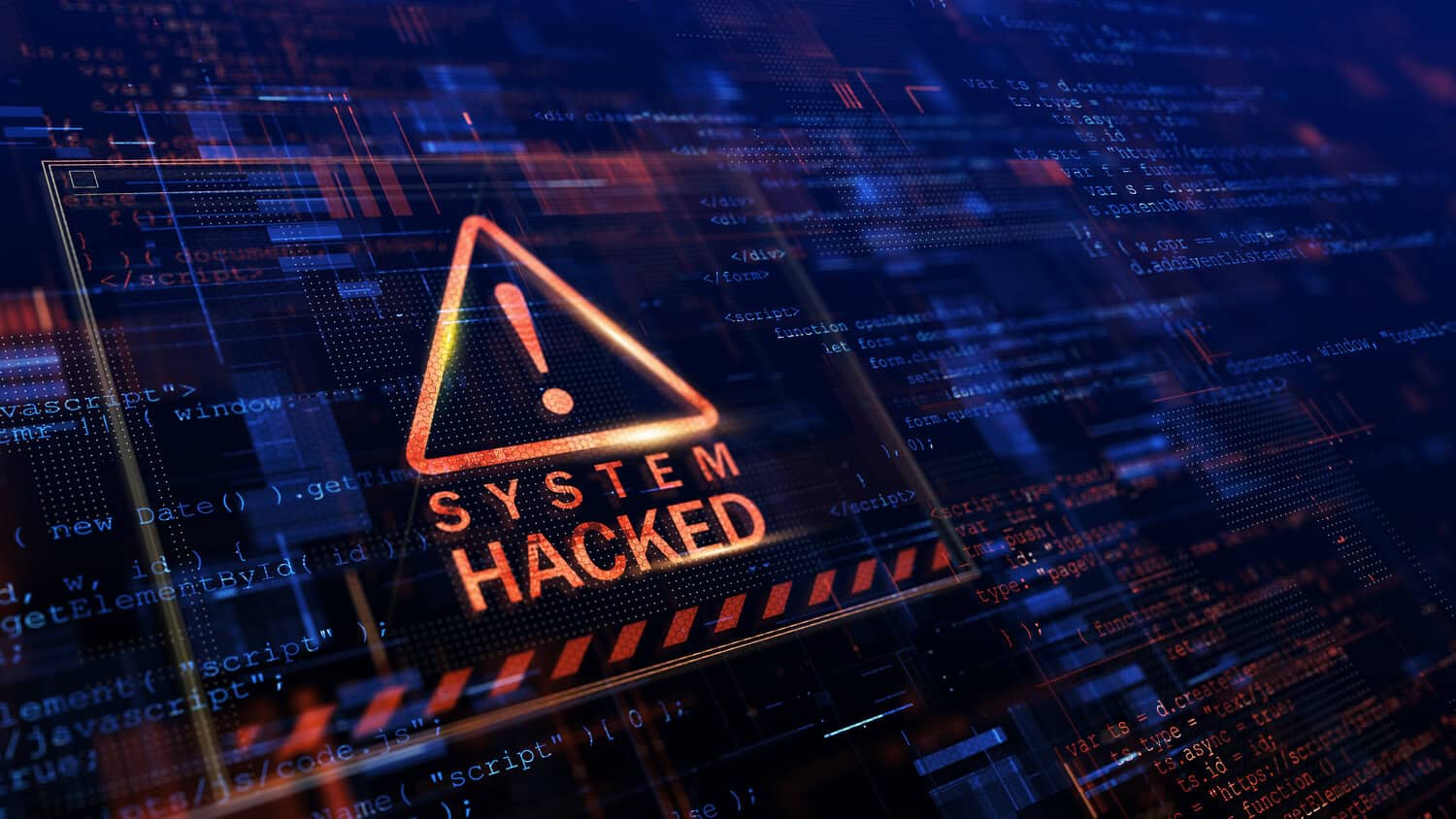 System hacked notification on a screen, a result of dismissing disaster recovery as a service.
